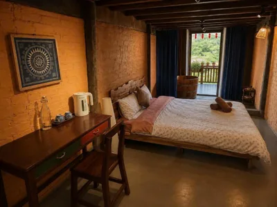 Habitación King con bañera de hidromasaje — Lee Eco House Sapa